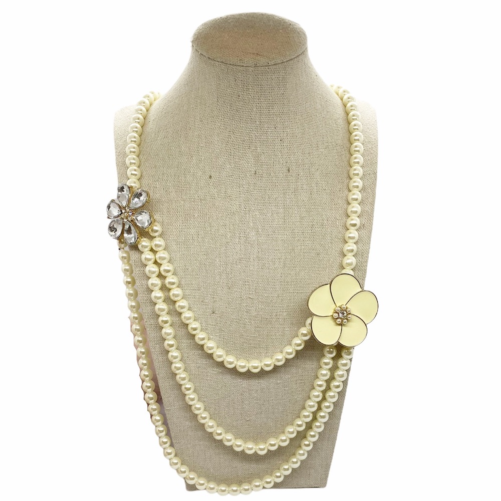 Stella & Dot Multi-Strand Pearl Necklace